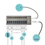 I-Tec Hub USB 3.0 10 ports avec charge rapide et adaptateur secteur 48W