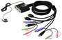 Aten CS692 - Commutateur KVM câblé 2 ports HDMI/USB audio avec sélecteur de port à distance