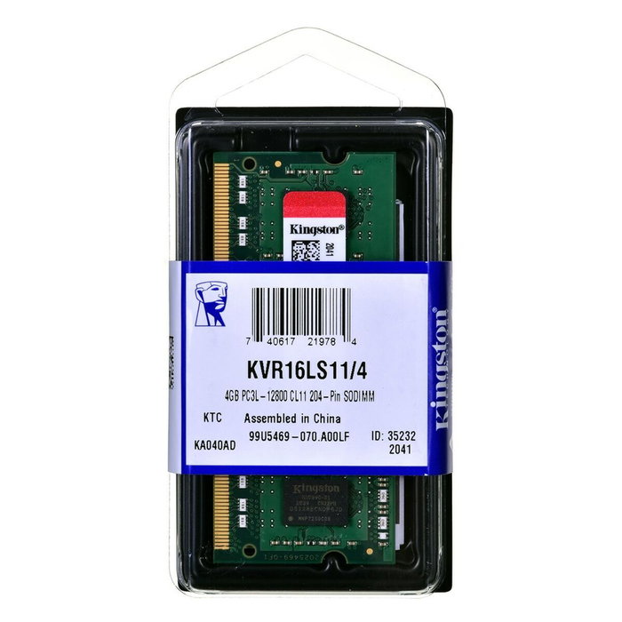 Mémoire RAM Kingston 4GB DDR3L 1600MHz 4 GB DDR3 SDRAM DDR3L 1600 mHz CL11 Mémoire RAM Kingston 4GB DDR3L 1600MHz 4 GB DDR3 SDRAM DDR3L 1600 mHz CL11