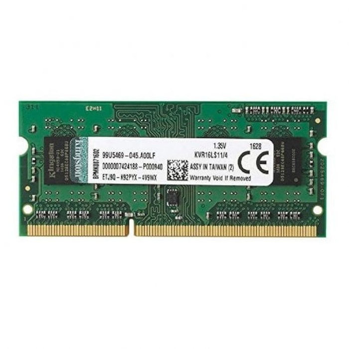 Mémoire RAM Kingston 4GB DDR3L 1600MHz 4 GB DDR3 SDRAM DDR3L 1600 mHz CL11 Mémoire RAM Kingston 4GB DDR3L 1600MHz 4 GB DDR3 SDRAM DDR3L 1600 mHz CL11