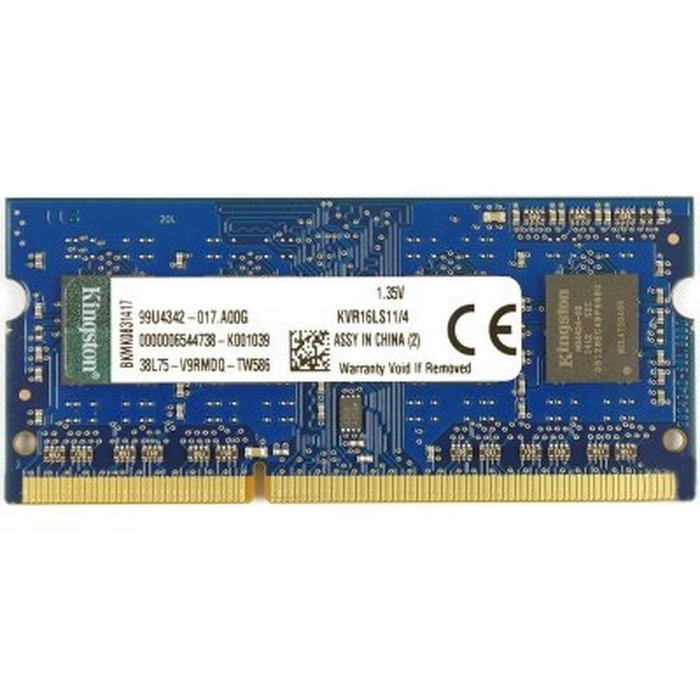 Mémoire RAM Kingston 4GB DDR3L 1600MHz 4 GB DDR3 SDRAM DDR3L 1600 mHz CL11 Mémoire RAM Kingston 4GB DDR3L 1600MHz 4 GB DDR3 SDRAM DDR3L 1600 mHz CL11
