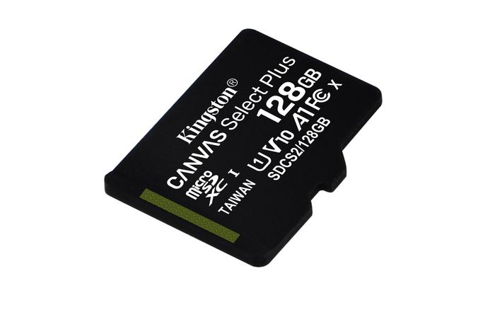 Kingston Canvas Select Plus Carte mémoire microSDXC 128 Go Classe 10 UHS-I avec Adaptateur SD
