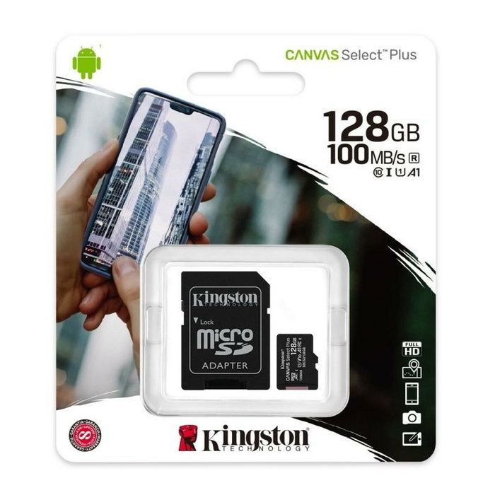 Kingston Canvas Select Plus 128 Go microSDXC Kingston Canvas Select Plus 128 Go microSDXC