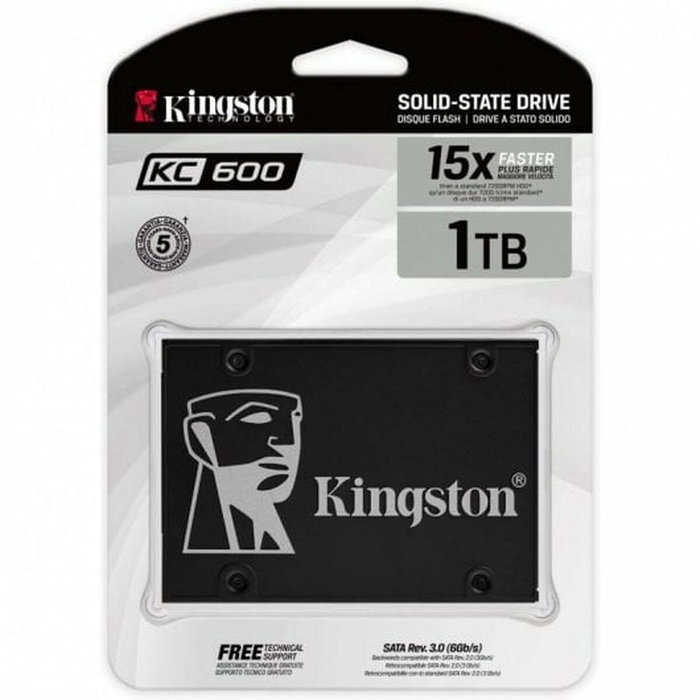 Kingston KC600 SSD interne 1024 Go 2,5 pouces SATA Kingston KC600 SSD interne 1024 Go 2,5 pouces SATA