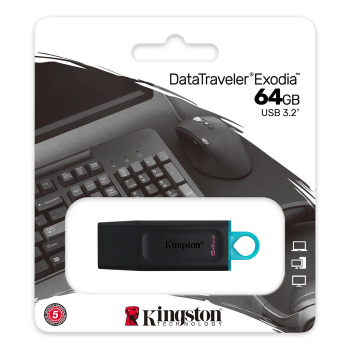 Clé USB Kingston Exodia Noir 64 GB