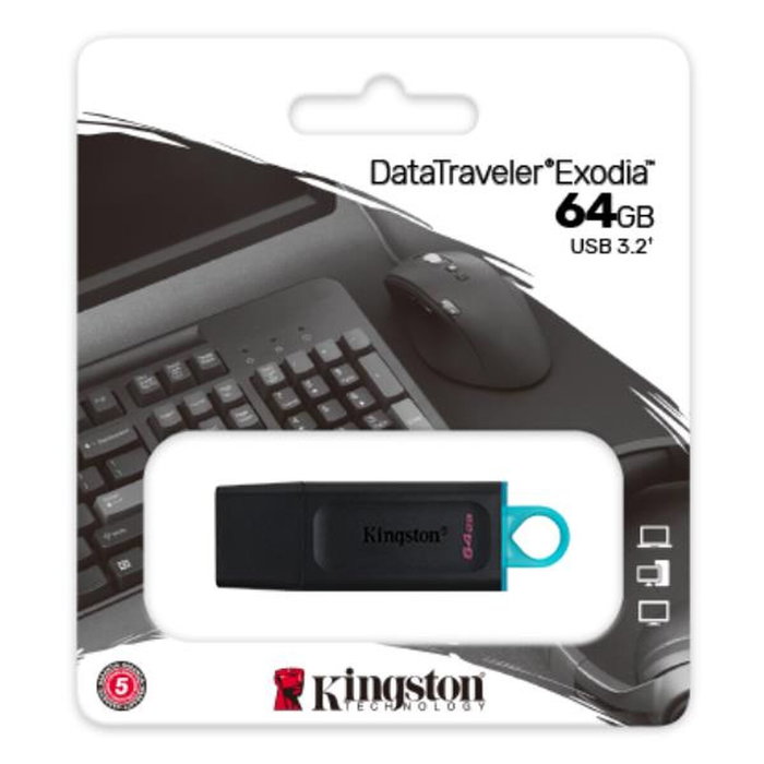Clé USB Kingston Exodia Noir 64 GB