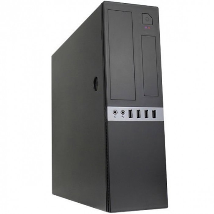 Coolbox Boîtier PC MicroATX Slim Noir avec Alimentation 300W 80+ Bronze USB 3.0 Coolbox Boîtier PC MicroATX Slim Noir avec Alimentation 300W 80+ Bronze USB 3.0