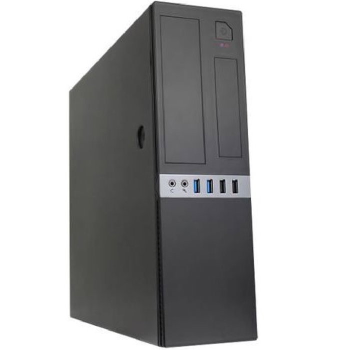 Coolbox Boîtier PC MicroATX Slim Noir avec Alimentation 300W 80+ Bronze USB 3.0 Coolbox Boîtier PC MicroATX Slim Noir avec Alimentation 300W 80+ Bronze USB 3.0