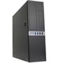Coolbox Boîtier PC MicroATX Slim Noir avec Alimentation 300W 80+ Bronze USB 3.0
