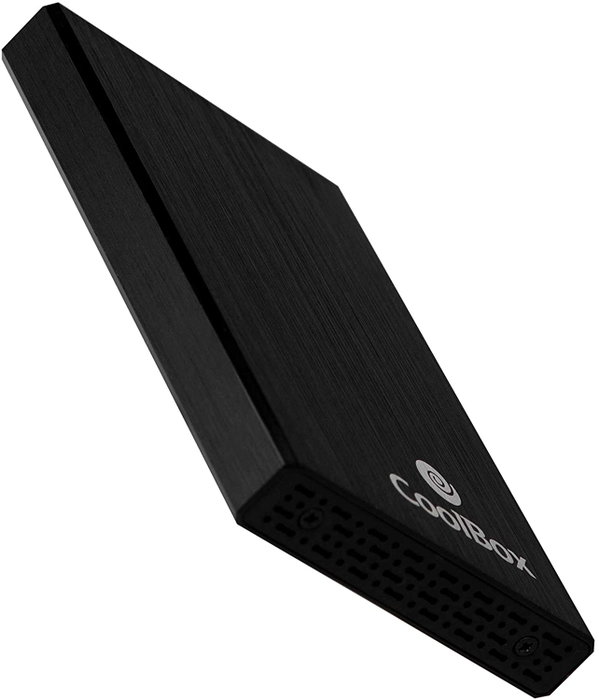 Coolbox SlimChase A-2523 Boîtier Externe USB 3.0 Type C pour Disque Dur SSD 2.5" Aluminium Noir