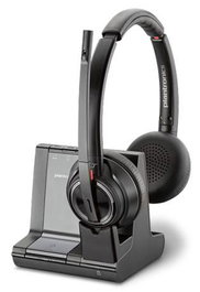 Poly Savi 8220 Casque Stéréo DECT Triple Connectivité avec Réduction de Bruit Active (ANC)