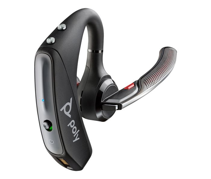 Poly Voyager 5200 UC Casque Bluetooth USB pour professionnel avec micro anti-bruit 4 mics, WindSmart, Smart Sensor, chargeur portatif et adaptateur BT600