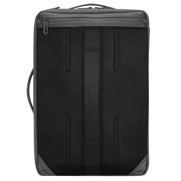 Targus Sac à dos convertible Cypress 15.6 pouces - Fabriqué avec matériaux recyclés EcoSmart - Compartiment laptop rembourré - Gris - 32 x 10.5 x 48.5 cm