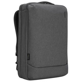 Targus Sac à dos convertible Cypress 15.6 pouces - Fabriqué avec matériaux recyclés EcoSmart - Compartiment laptop rembourré - Gris - 32 x 10.5 x 48.5 cm