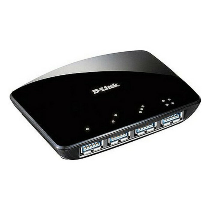 Hub USB 4 Ports D-Link DUB-1340 USB 3.0 Noir Hub USB 4 Ports D-Link DUB-1340 USB 3.0 Noir