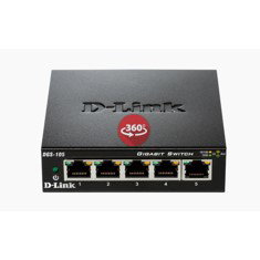 D-Link DGS-105/E Switch Gigabit 5 Ports 10/100/1000 Desktop