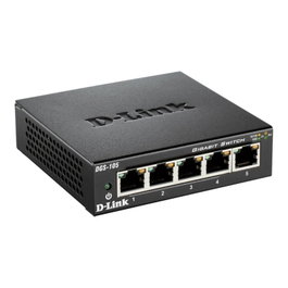 D-Link DGS-105/E Switch Gigabit 5 ports 10/100/1000 Desktop