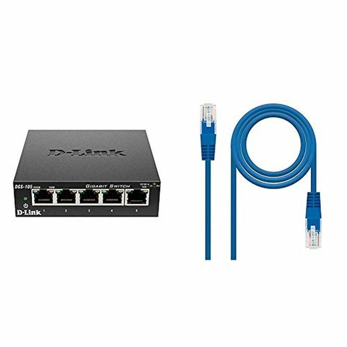 D-Link DGS-105 Switch Gigabit Ethernet 5 ports métallique noir