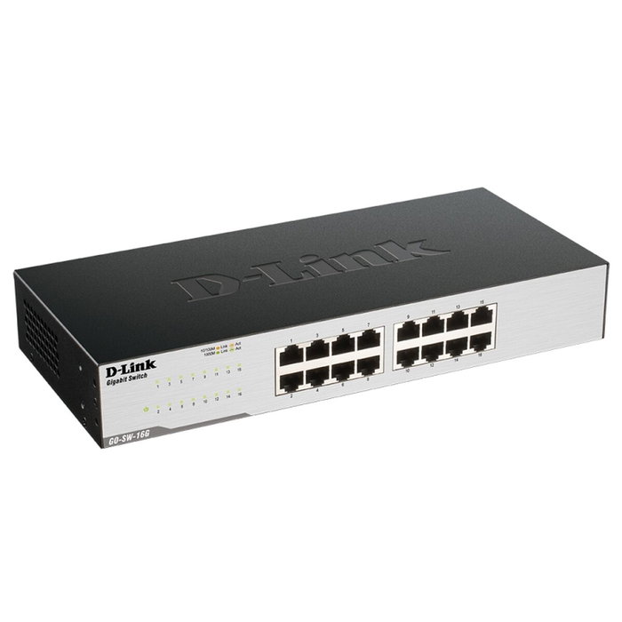 D-Link GO-SW-16G/E Switch Gigabit 16 ports Noir