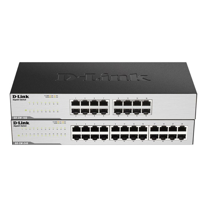 D-Link GO-SW-16G/E Switch Gigabit 16 ports Noir