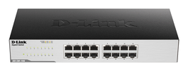 D-Link Switch Gigabit 16 ports GO-SW-16G/E, noir - Commutateur réseau métallique pour bureau