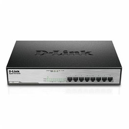 D-Link Switch Gigabit DGS-1008MP GS1008M, 8 ports PoB, Noir - Pour réseau domestique et bureau