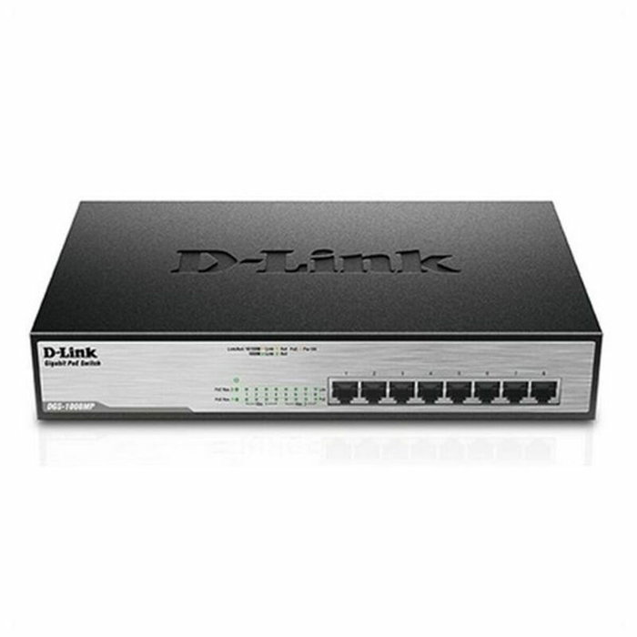 D-Link Switch Gigabit DGS-1008MP GS1008M, 8 ports PoB, Noir - Pour réseau domestique et bureau D-Link Switch Gigabit DGS-1008MP GS1008M, 8 ports PoB, Noir - Pour réseau domestique et bureau