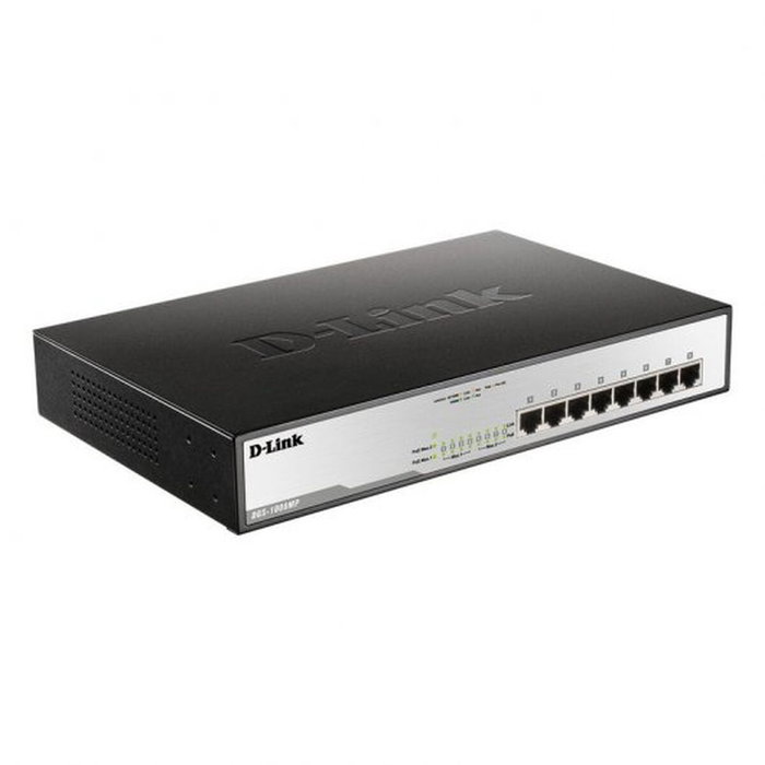 D-Link Switch Gigabit DGS-1008MP GS1008M, 8 ports PoB, Noir - Pour réseau domestique et bureau D-Link Switch Gigabit DGS-1008MP GS1008M, 8 ports PoB, Noir - Pour réseau domestique et bureau