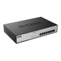 D-Link Switch Gigabit DGS-1008MP GS1008M, 8 ports PoB, Noir - Pour réseau domestique et bureau