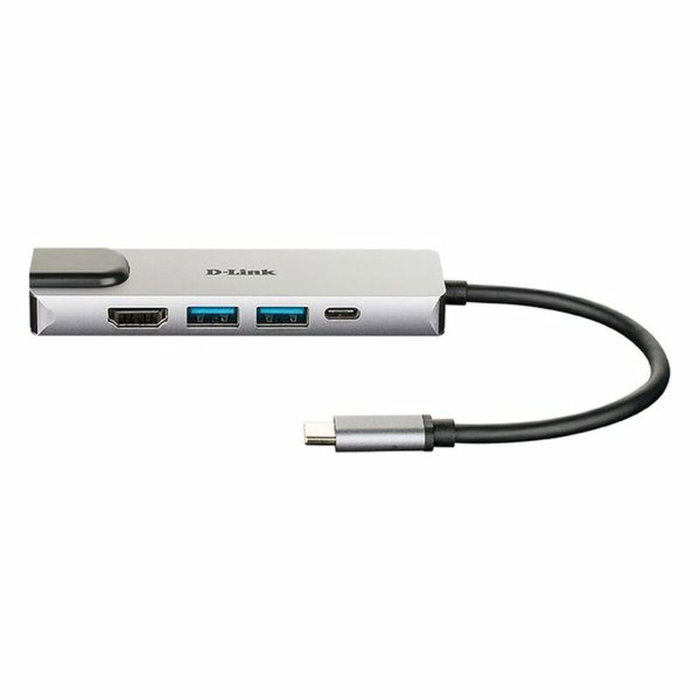D-Link DUB-M520 Hub USB-C 5-en-1 avec HDMI, LAN et Power Delivery D-Link DUB-M520 Hub USB-C 5-en-1 avec HDMI, LAN et Power Delivery
