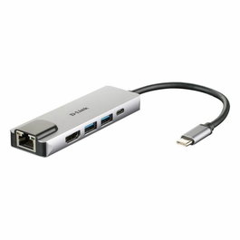 Hub USB C D-Link DUB-M520 Noir 60 W