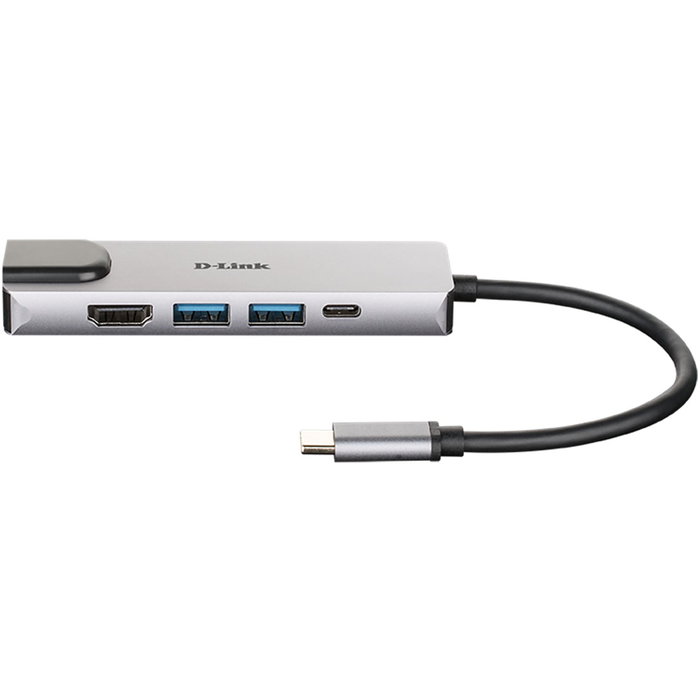 D-Link DUB-M520 Hub USB-C 5-en-1 avec HDMI, LAN et Power Delivery D-Link DUB-M520 Hub USB-C 5-en-1 avec HDMI, LAN et Power Delivery