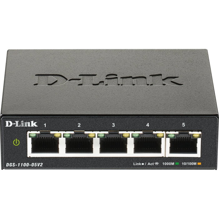 D-Link DGS-1100-05V2/E Switch Gigabit Smart Managed 5 ports D-Link DGS-1100-05V2/E Switch Gigabit Smart Managed 5 ports