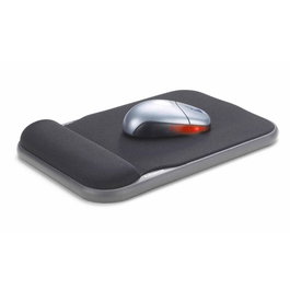 Kensington Tapis de souris avec repose-poignets en gel à hauteur ajustable - Noir