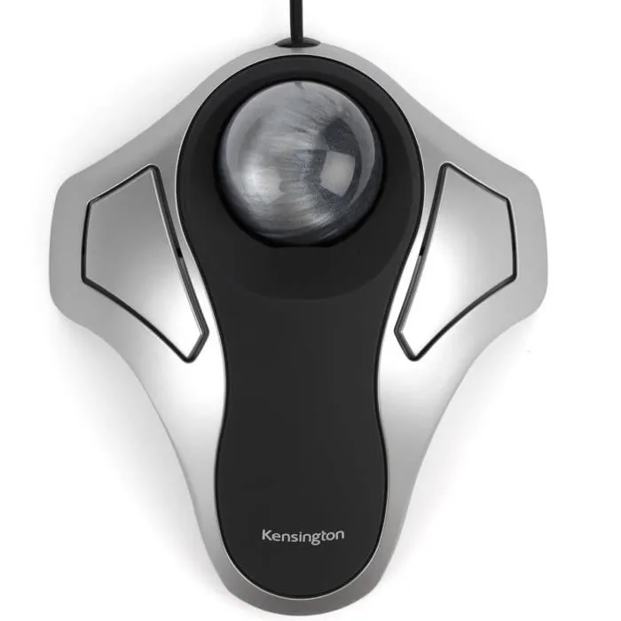 Kensington Souris PC/Mac Trackball ergonomique filaire ambidextre gris - Pour une précision optimale et confort