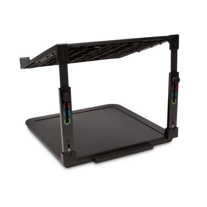 Kensington Rehausseur pour Ordinateur Portable SmartFit Ajustable - Système Ergonomique 4 Hauteurs pour Bureau, Compatible jusqu'à 15,6 Pouces et Station d'Accueil