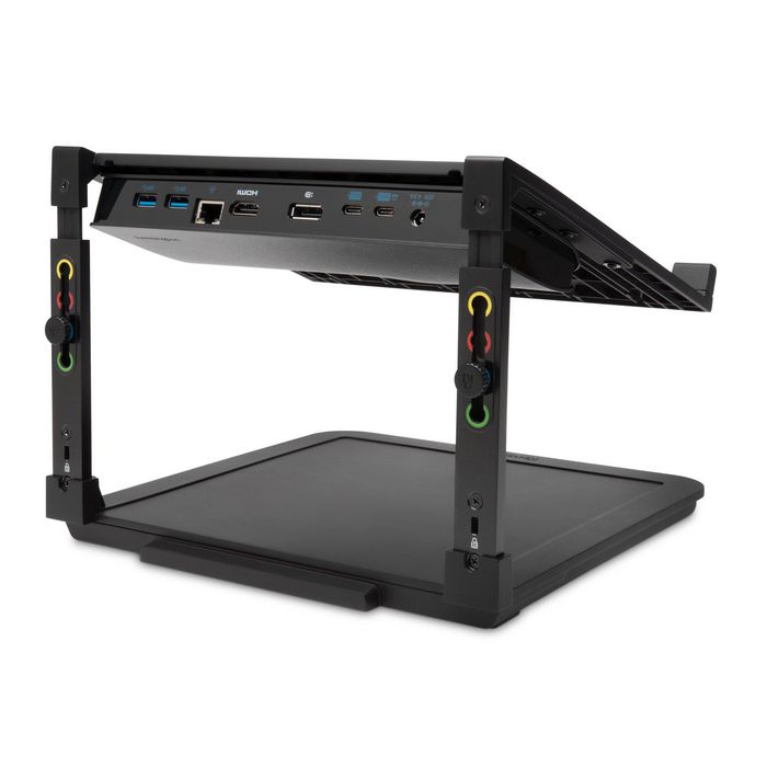 Kensington Rehausseur pour Ordinateur Portable SmartFit Ajustable - Système Ergonomique 4 Hauteurs pour Bureau, Compatible jusqu'à 15,6 Pouces et Station d'Accueil Kensington Rehausseur pour Ordinateur Portable SmartFit Ajustable - Système Ergonomique 4 Hauteurs pour Bureau, Compatible jusqu'à 15,6 Pouces et Station d'Accueil