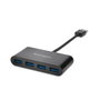 Kensington Hub UH4000 - Hub USB 4 ports USB 3.0 avec technologie Plug & Play - Noir
