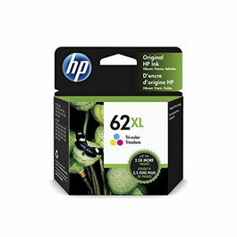 HP Cartouche d'encre C2P07AE 62XL - Pack 3 couleurs (Cyan, Magenta, Jaune) - Grand format
