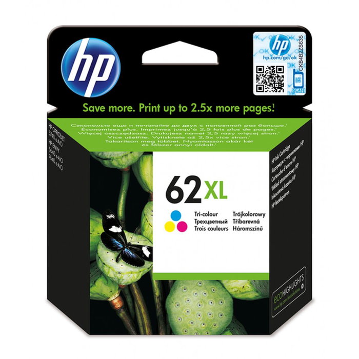 HP 62XL C2P07AE Cartouche d'encre tricolore haute capacité