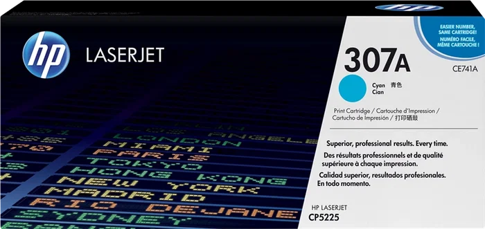HP Cartouche de toner 307A Cyan (CE741A) originale
