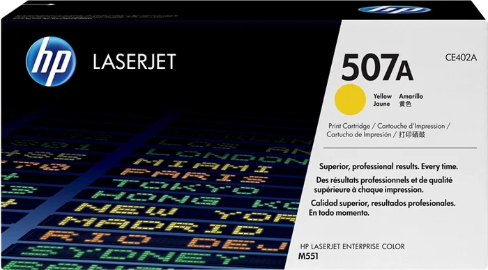 HP Cartouche de toner 507A Jaune CE402A