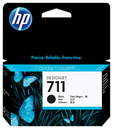 HP Encre 711 / CZ129A Noir, cartouche d'encre originale pour imprimante HP