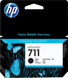 HP 711 CZ129A793 CZ129A Cartouche d'encre noire 38 ml Original