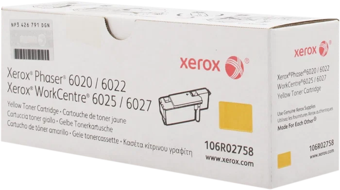 Xerox Cartouche de toner 106R02758 Jaune