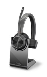 Poly Voyager 4310 UC Casque sans fil avec socle de charge, USB-A, Mono, Noir