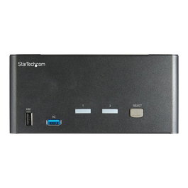 StarTech.com SV231TDPU34K Commutateur KVM 2 ports pour 3 moniteurs 4K