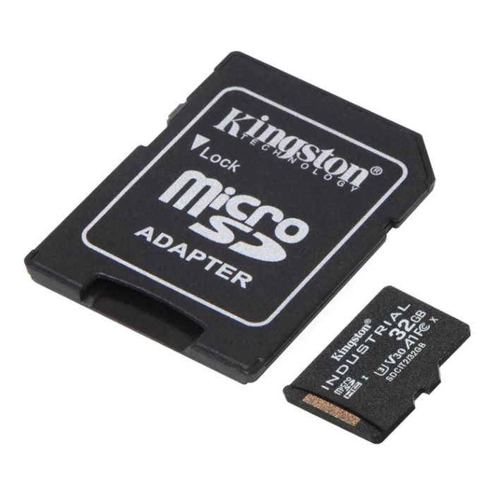 Kingston SDCIT2/32GB Carte mémoire MicroSDHC Industrielle 32 Go + Adaptateur SD Classe 10 UHS-I U3 V30 A1 100 Mo/s