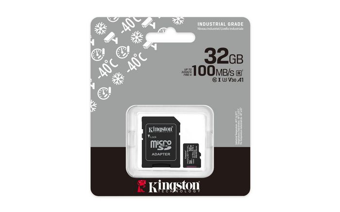 Kingston SDCIT2/32GB Carte MicroSD Industrielle 32 Go avec Adaptateur Kingston SDCIT2/32GB Carte MicroSD Industrielle 32 Go avec Adaptateur