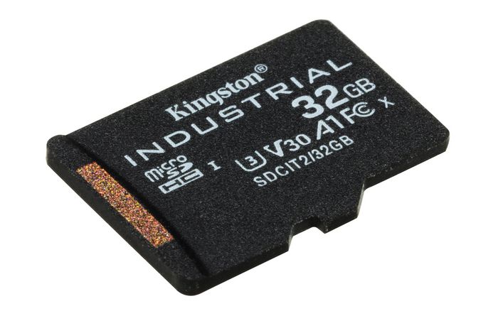 Kingston - Carte microSD industrielle 32GB, UHS-I, Classe 10, U3, V30, A1, TLC NAND, résistance -40°C à 85°C